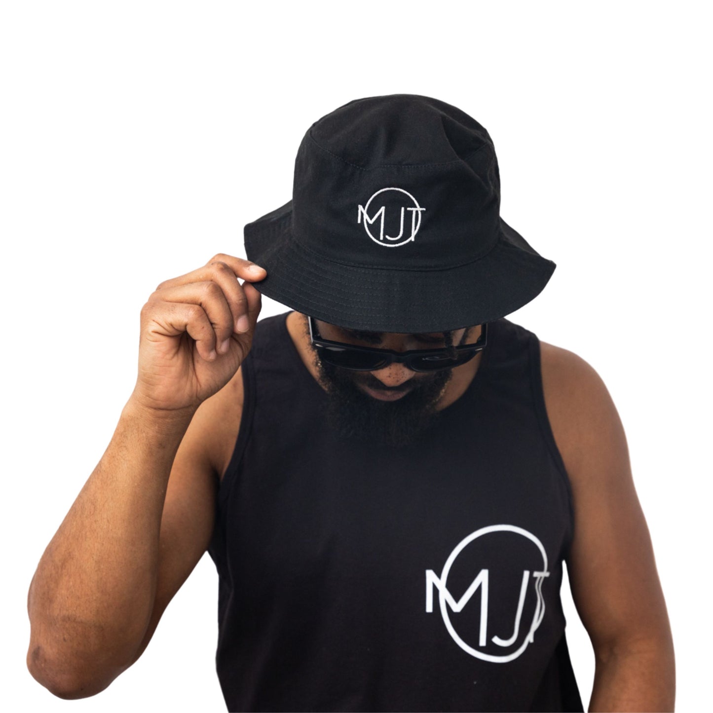 MJT BUCKET HAT on man